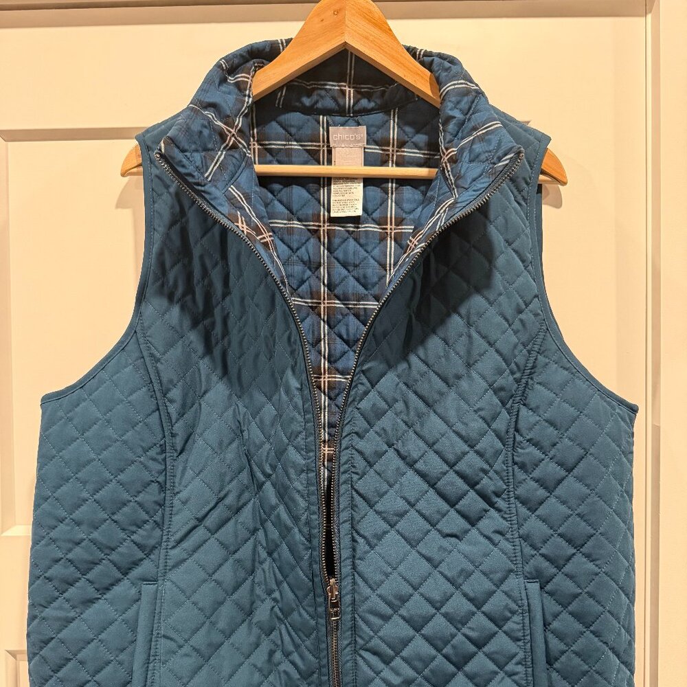 Lovely Turquoise Vest from Chicos Size 3 (XL)